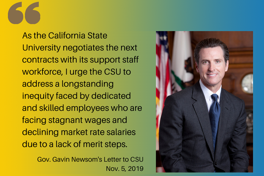 Breaking News Gov Newsom To Csu Restore Salary Steps For Support Staff